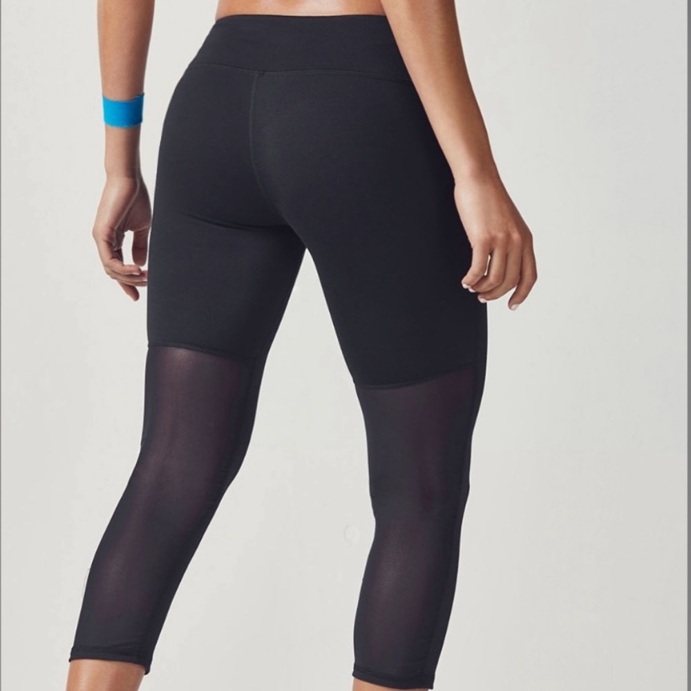 Fabletics Mesh Bottom Cropped Leggings - image 1